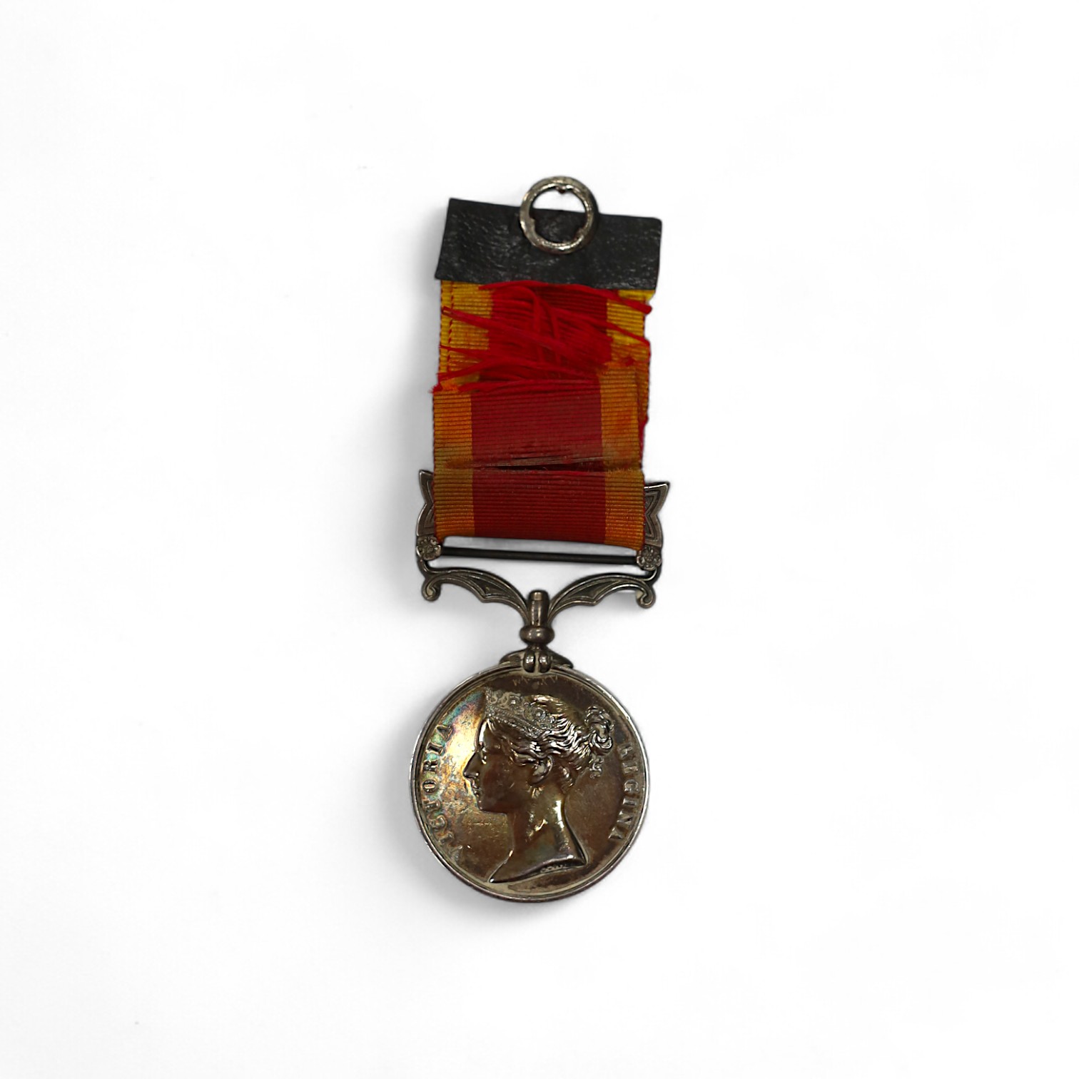 A Second China War Medal 1861 with Canton 1857 clasp, unnamed, navy issue.